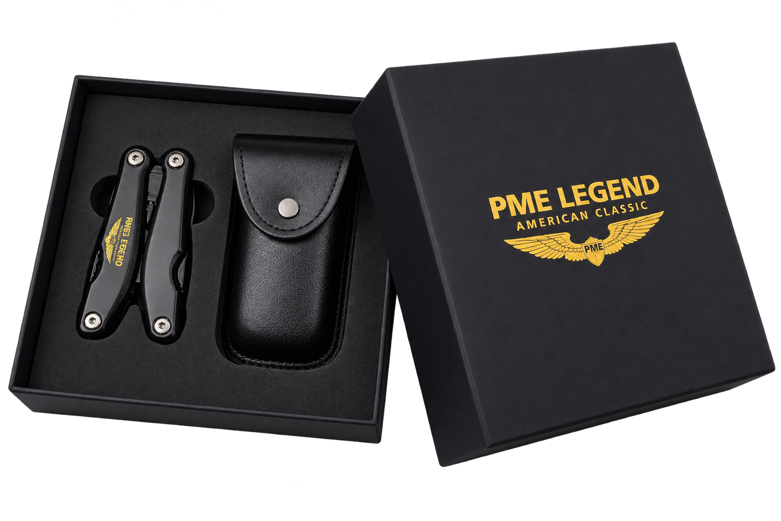 PME Legend multi-tool with PU leatherette pouch